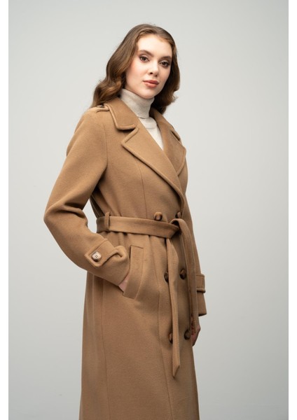 Apolet Detaylı Kruvaze Uzun Boy Kaban K. Kamel 3056 indirimleri