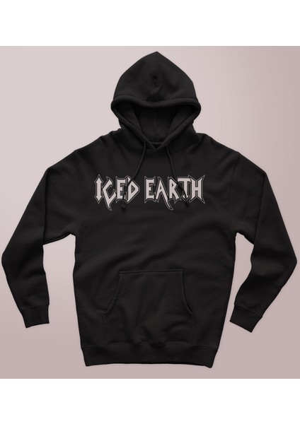 Iced Earth - The Dark Saga' Baskılı Hoodıe & Dar Kalıp Sweatshırt fiyatları