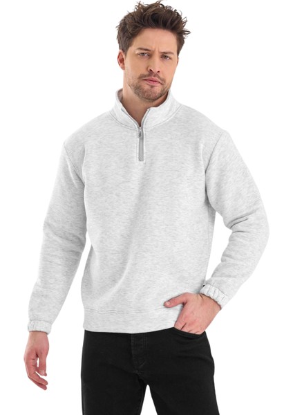 Erkek Dik Yaka Yarım Fermuarlı Sweat fiyatları