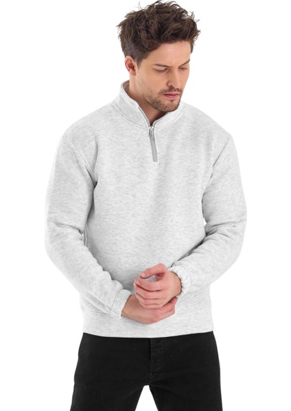 Erkek Dik Yaka Yarım Fermuarlı Sweat modelleri
