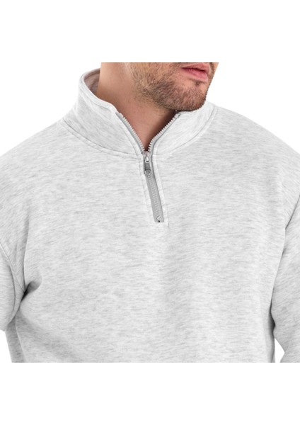 Erkek Dik Yaka Yarım Fermuarlı Sweat fırsatları