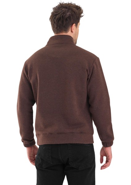 Erkek Dik Yaka Yarım Fermuarlı Sweat indirimleri