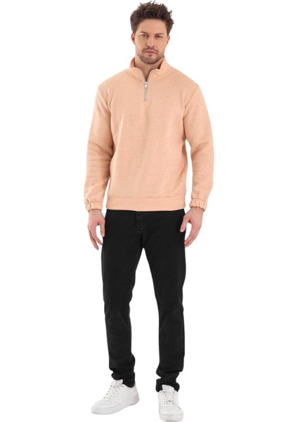 Erkek Dik Yaka Yarım Fermuarlı Sweat modelleri