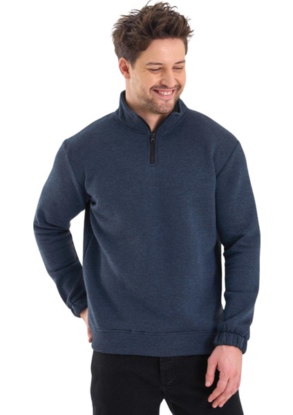 Erkek Dik Yaka Yarım Fermuarlı Sweat modelleri