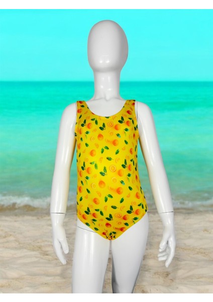 Portakal Desenli Çocuk Mayo