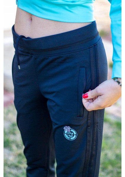 Kadın Turkuaz Fermuarlı Kapüşonlu Dalgıç Scuba Kumaş Spor Eşofman Takımı 21KESTAX11 fırsatları