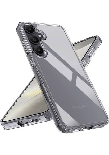 GALAXY S24 Kılıf Şeffaf Kamera Korumalı Renksiz Esnek Silikon Kapak Kılıf