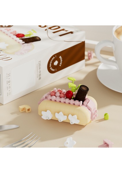 Pasta Parti Yapı Taşları Pişirme Isviçre Rulo Model Oyuncaklar Uyumlu Hediye Puzzle Oyuncaklar (Yurt Dışından)