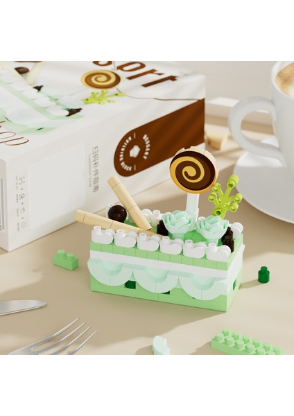 Pasta Parti Yapı Taşları Pişirme Isviçre Rulo Model Oyuncaklar Uyumlu Hediye Puzzle Oyuncaklar (Yurt Dışından)
