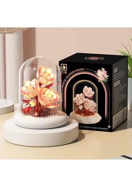 Puzzle Mikro-Elmas Puzzle Blokları Çiçek Simülasyonu Ayçiçeği Gül Zambak Blok Model Oyuncaklar (Yurt Dışından)