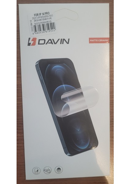 iPhone 14 Pro Davin Mat Seramik Ekran Koruyucu