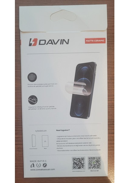 iPhone 14 Pro Davin Mat Seramik Ekran Koruyucu