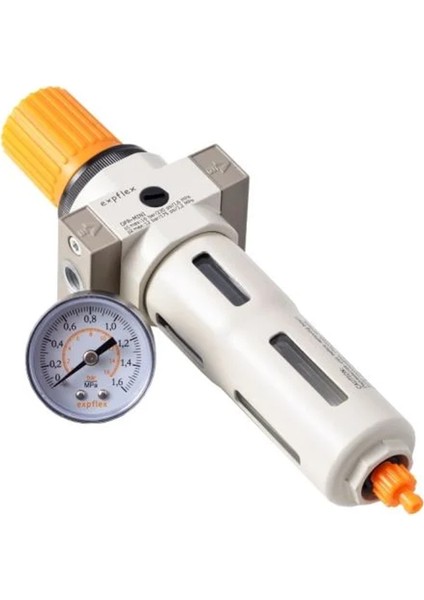 Ofr-Mıdı Pnömatik Filtreli Regülatör 16 Bar Geniş Gövde 3/8