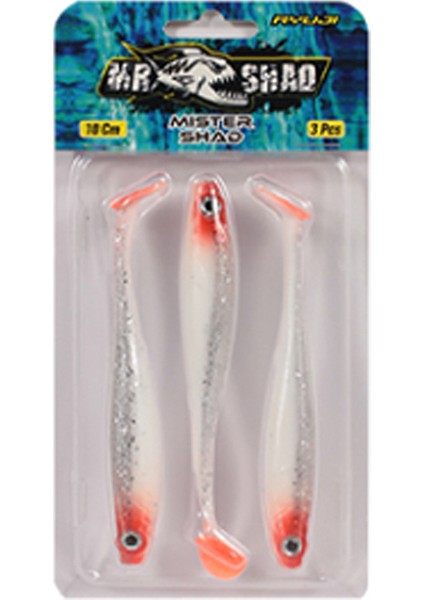 Mister Shad 10CM 7gr Silikon Yem Renk : Red Head Uv