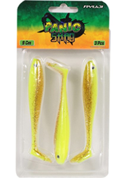 Panic Shad 9cm 5.5gr Silikon Yem Renk : Chartreuse Glow