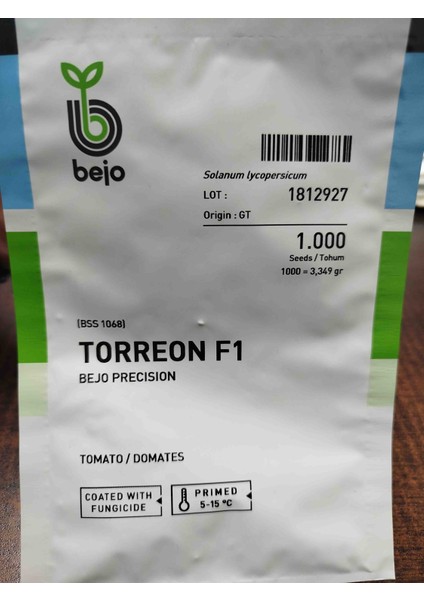 Torreon F1 Hibrit Salçalık Domates Tohumu 1.000 Adetlik