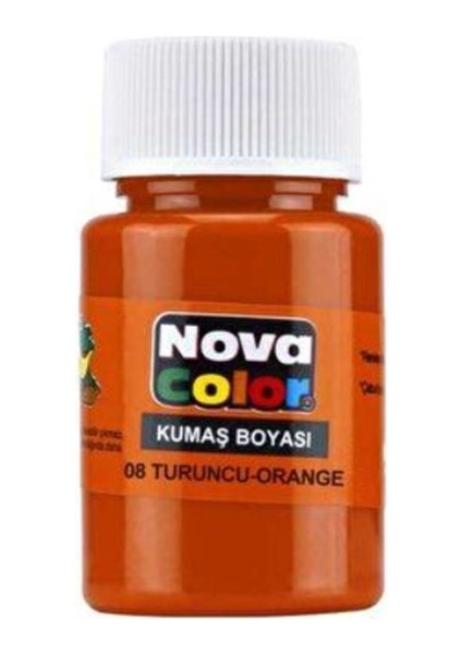 Kumaş Boyası 35 cc Turuncu - 4 Adet