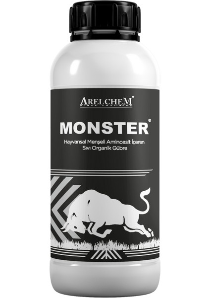 Arel Chem Monster (Hayvansal Menşeli Aminoasit Içeren Sıvı Organik Gübre) 1 Lt'lik Ambalaj
