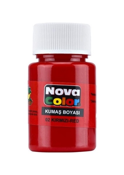 Kumaş Boyası 35 cc Kırmızı - 4 Adet