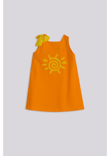 Bg Store Kız Çocuk Oranj Elbise