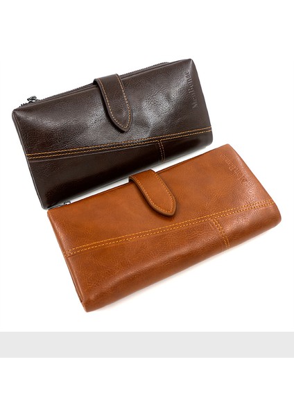 Uzun Cüzdan Erkek Moda Clutch Büyük Kapasiteli Cüzdan Erkek Cüzdan Clutch (Yurt Dışından)