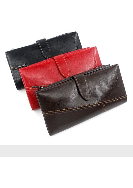 Uzun Cüzdan Erkek Moda Clutch Büyük Kapasiteli Cüzdan Erkek Cüzdan Clutch (Yurt Dışından)