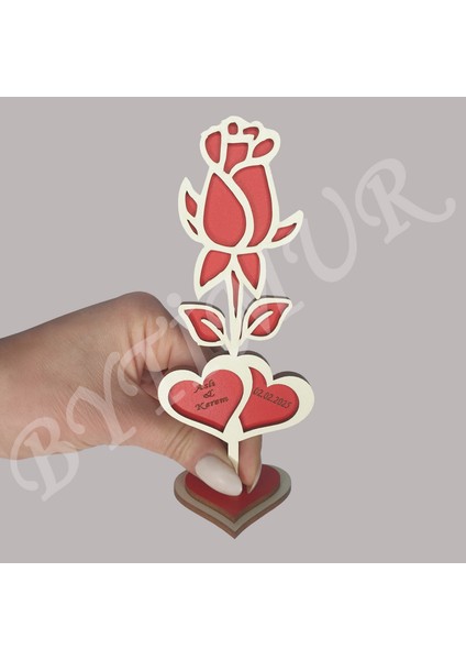 Düğün Nişan Nikah Kına Söz Hediyelik Tomurcuk Gül Model Iki Kalp Süslü Kutu 50 Adet fırsatları