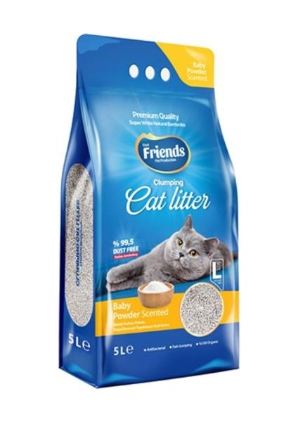Bebek Pudralı Kedi Kumu 5 Lt