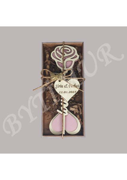 Düğün Nişan Nikah Kına Söz Hediyelik Gonca Gül Model Love Süslü Kutu 50 Adet indirimleri