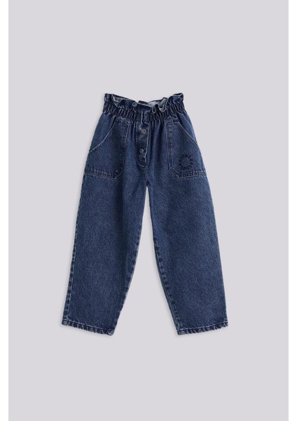 Kız Çocuk Mavi Pantolon