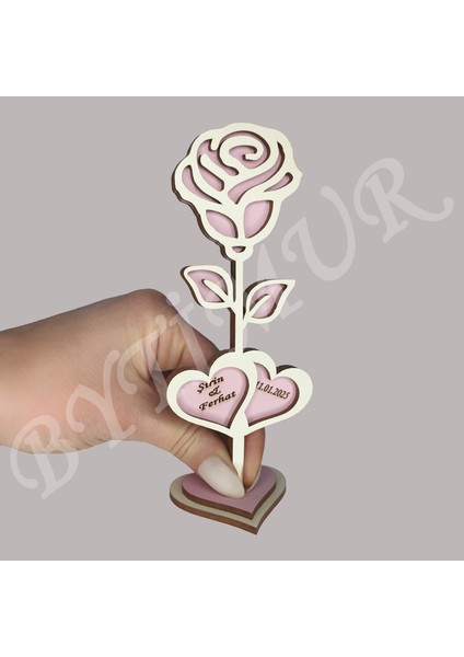 Düğün Nişan Nikah Kına Söz Hediyelik Gonca Gül Model Iki Kalp Süslü Kutu 50 Adet fırsatları