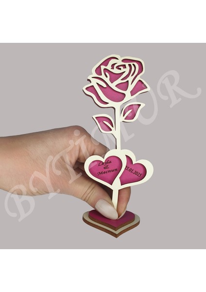 Düğün Nişan Nikah Kına Söz Hediyelik Açmış Gül Model Iki Kalp Süslü Kutu 50 Adet fırsatları