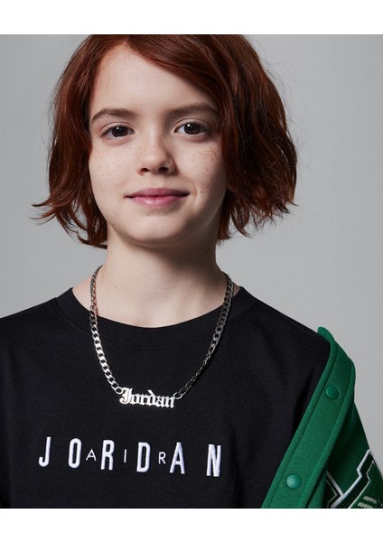 Jordan Jdb Mj Wordmark Emb Crew Erkek Çocuk Tişört