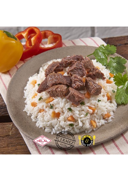 5'li Süper Paket - Hazır Yemek / Dana Kuşbaşı Et Konservesi - Etli Kuru Fasulye - Etli Nohut - Dana Kıyma Et Kosnervesi - İzmir Köfte 200g