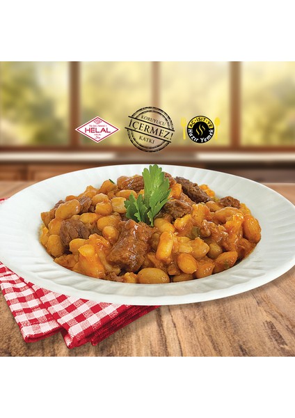 5'li Süper Paket - Hazır Yemek / Dana Kuşbaşı Et Konservesi - Etli Kuru Fasulye - Etli Nohut - Dana Kıyma Et Kosnervesi - İzmir Köfte 200g