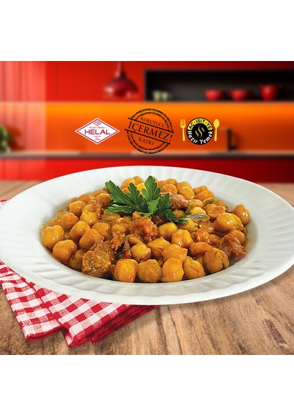 5'li Süper Paket - Hazır Yemek / Dana Kuşbaşı Et Konservesi - Etli Kuru Fasulye - Etli Nohut - Dana Kıyma Et Kosnervesi - İzmir Köfte 200g