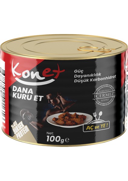 Güçlü Protein Menü 2 - Hazır Yemek / 12x Dana Kuru Et 100g