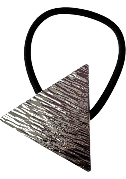Gümüş Renk Üçgen Metal Detaylı Lastik Toka fiyatları