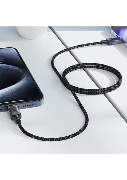 60W Güç Destekli Usb-C - Usb-C Şarj ve Data Kablosu - C12-03 (Acefast Türkiye Garantili)