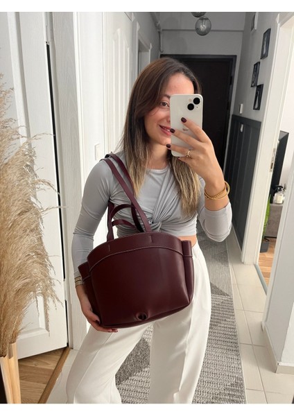 Büyük Boy Yavrulu Tote Çanta
