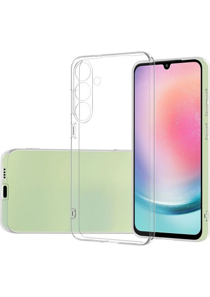 Samsung Galaxy S25 Plus Kılıf Lüx Şeffaf Yumuşak Süper Silikon + Nano Ekran Koruyucu