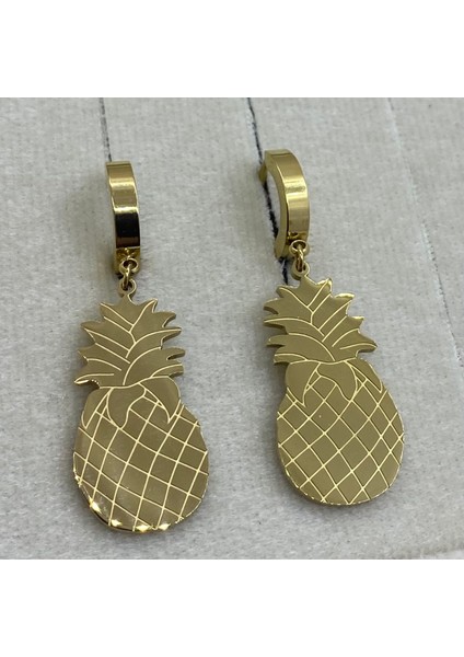 Çelik Ananas Model Küpe