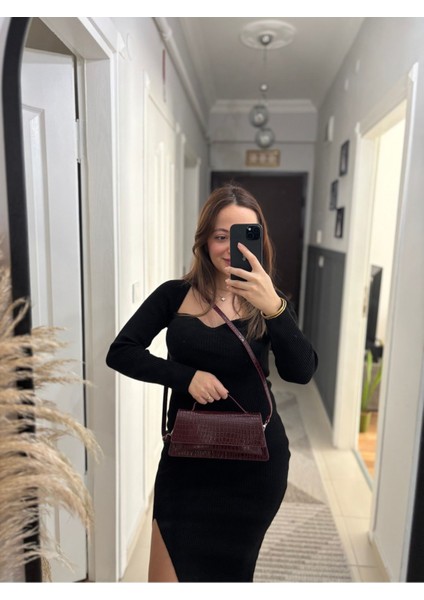 Analua Croco Baget Kadın Çanta