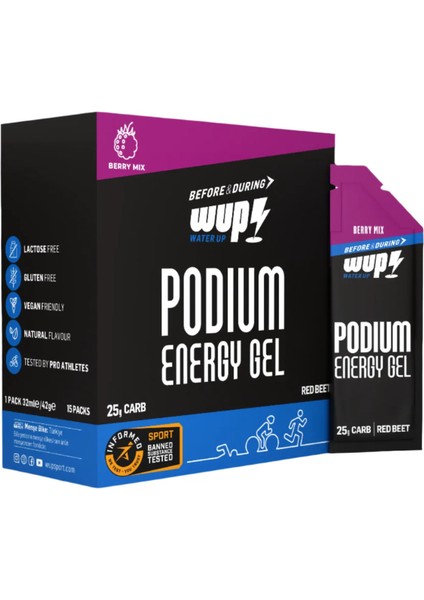Podium Enerji Jeli Berry Mix Kutu (15 Adet)