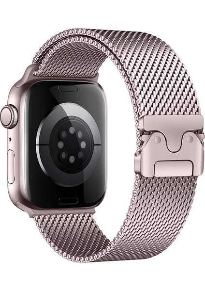 Apple Watch Ultra 2 49MM KRD-121 Metal Ince Slim Tasarım Luxury Hasır Kordon