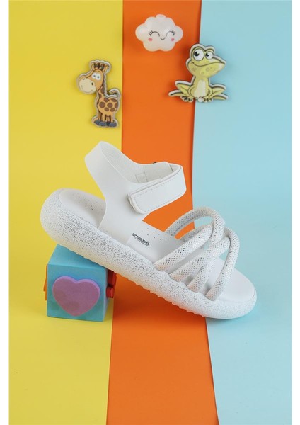 Unisex Çocuk Sandalet Önü Kapalı Sandalet Renkli Kız Sandalet Ortopedik Sandalet Yeni Sezon Sandalet