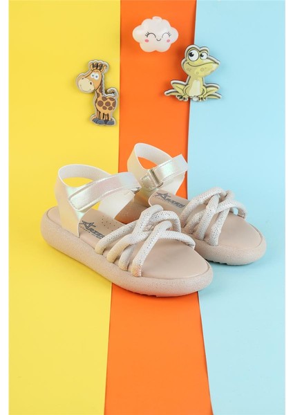 Unisex Çocuk Sandalet Önü Kapalı Sandalet Renkli Kız Sandalet Ortopedik Sandalet Yeni Sezon Sandalet