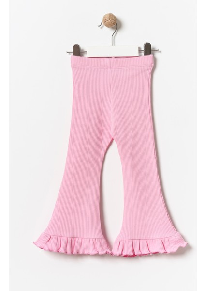 Kız Çocuk Fırfırlı Ispanyol Paça Tayt