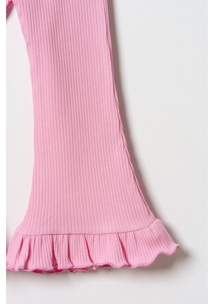 Kız Çocuk Fırfırlı Ispanyol Paça Tayt modelleri