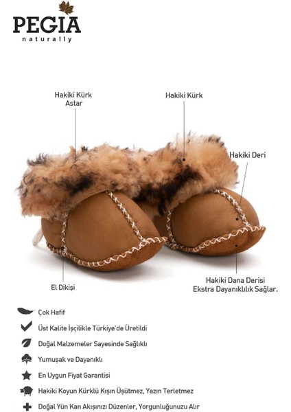 Hakiki Kürklü Bebek Patiği 141113 fiyatları